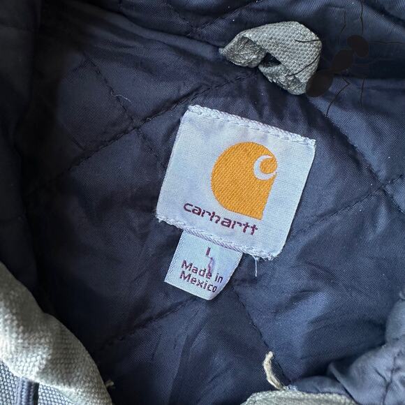 Vintage Y2K Carhartt J280 MOS green hooded work wear jacket - Picture 10 of 10